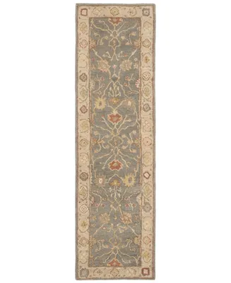 Safavieh Antiquity At314 Blue and Ivory 2'3" x 8' Runner Area Rug