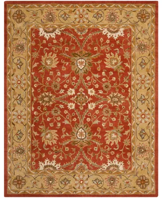 Safavieh Antiquity At249 Rust and Gold 7'6" x 9'6" Area Rug