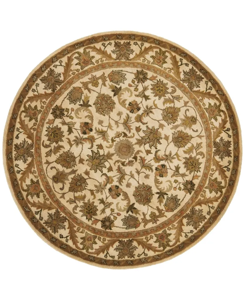 Safavieh Antiquity At52 Gold 6' x 6' Round Area Rug