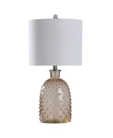 StyleCraft Textured Glass Table Lamp