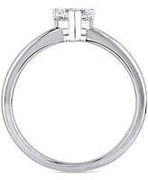 Diamond Heart Solitaire Engagement Ring (1/2 ct. t.w.) 14k White Gold