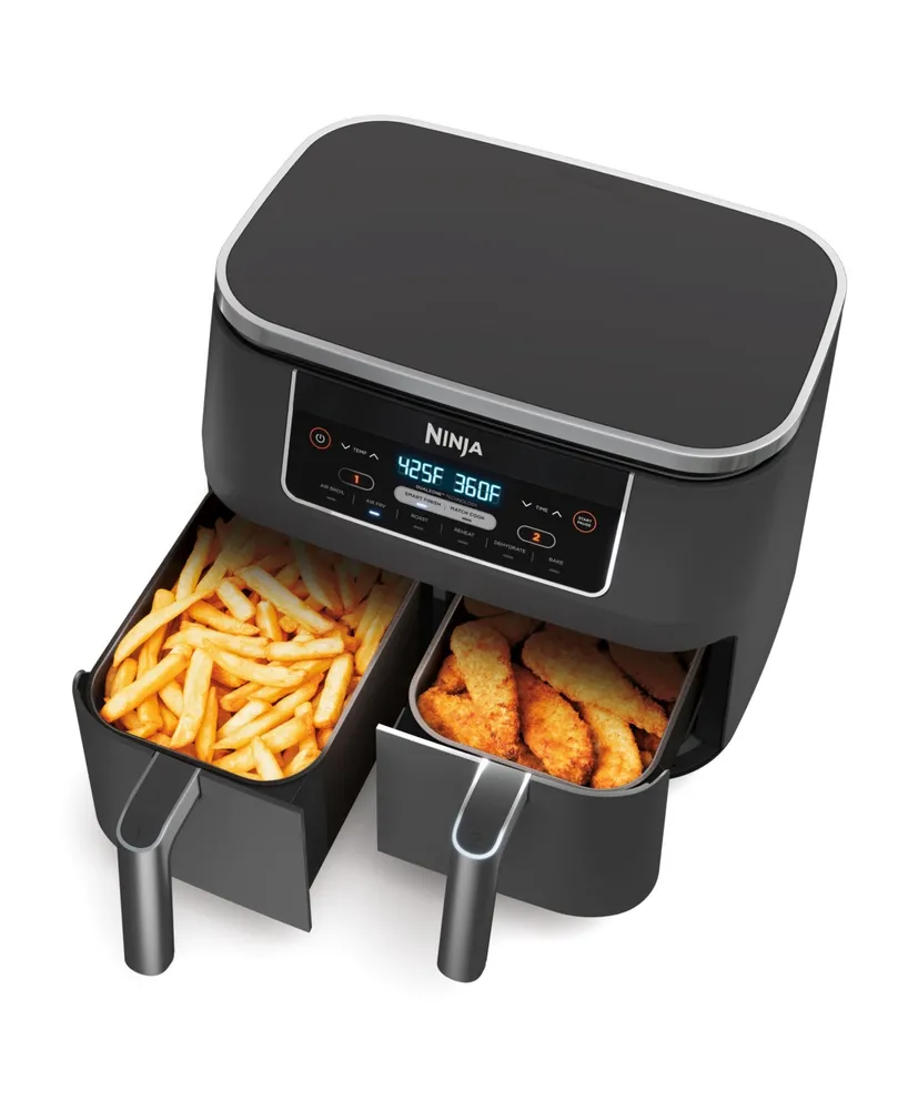 Ninja Foodi DZ201 6-in-1 8 Qt. 2-Basket Air Fryer with DualZone Technology