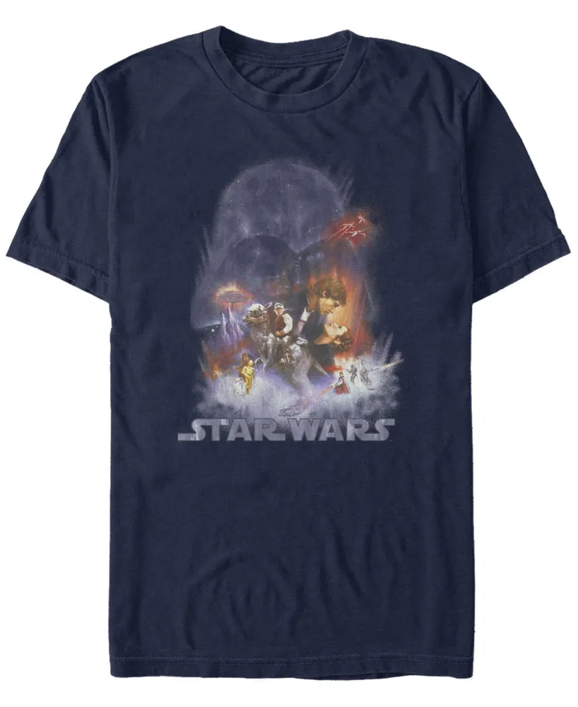 Fifth Sun Men's Star Wars Empire Strikes Back Darth Vader Cloud Short Sleeve T-Shirt