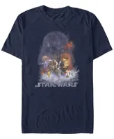 Fifth Sun Men's Star Wars Empire Strikes Back Darth Vader Cloud Short Sleeve T-Shirt
