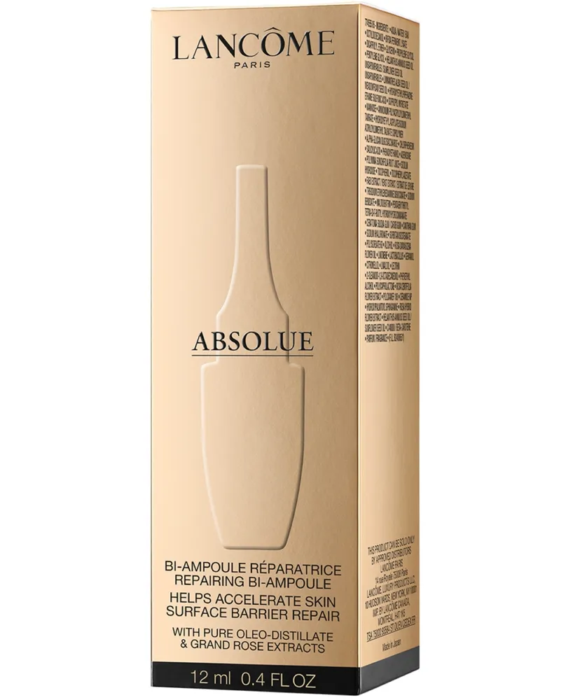 Lancome Absolue Overnight Repairing Bi-Ampoule Concentrated Anti-Aging Serum, 0.4