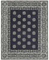 Martha Stewart Collection Gracious Garden MSR4538B Midnight 9' x 12' Area Rug