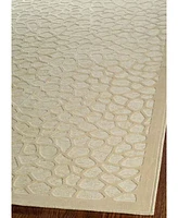 Martha Stewart Collection Turtoise MSR4423A Creme 2'7" x 4' Area Rug