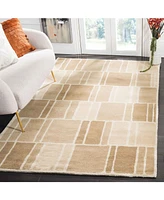 Martha Stewart Collection Blocks MSR4559A Camel 4' x 6' Area Rug