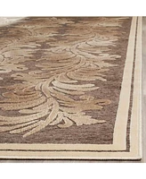 Martha Stewart Collection Plume Stripe MSR4448D Brown 7'10" x 11'2" Area Rug