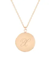 brook & york 14K Gold Plated Isla Initial Long Locket Necklace