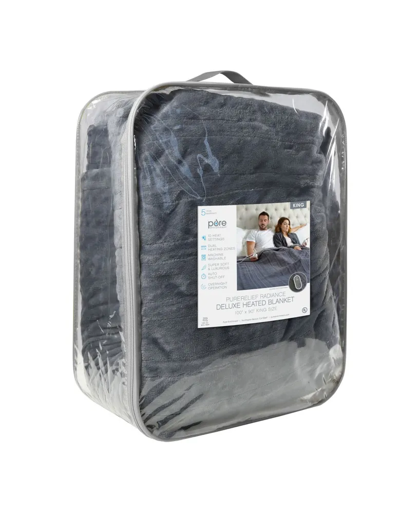 Pure Enrichment Purerelief Radiance Deluxe Electric Blanket - King