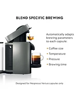 Nespresso Vertuo Plus Coffee and Espresso Machine by De'Longhi with Aeroccino, Grey