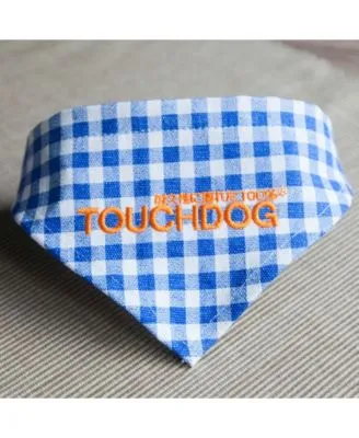 Touchdog Bad To The Bone Plaid Patterned Fashionable Stay Put Bandana Collection