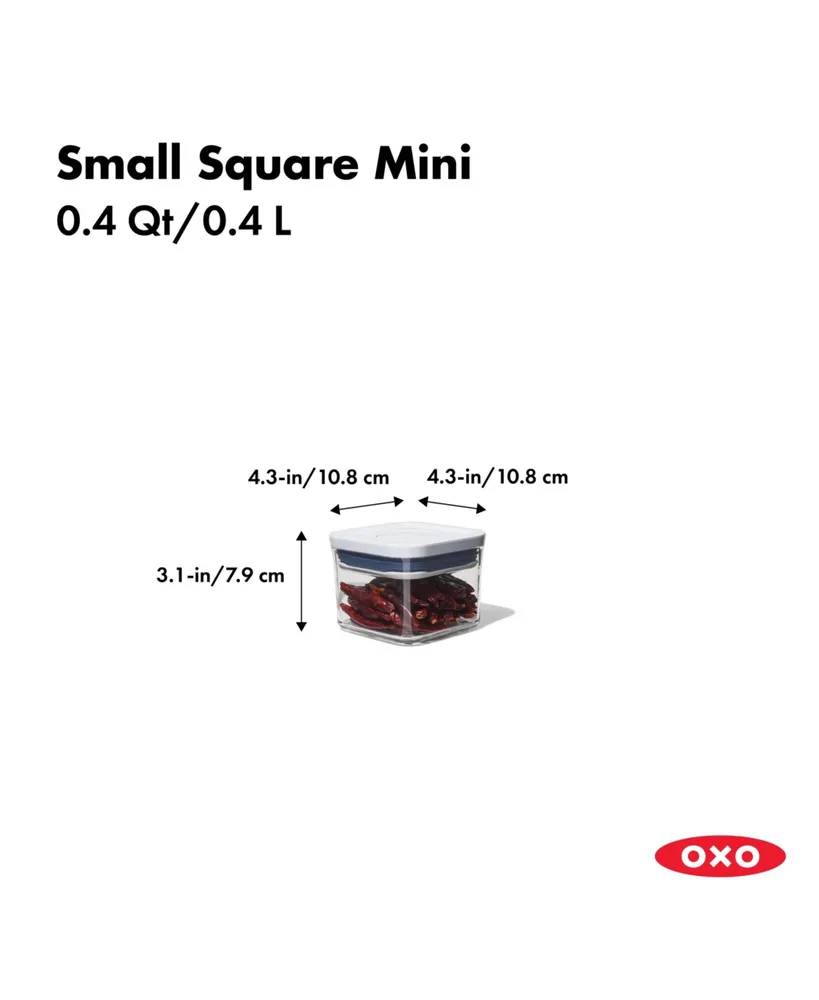 Oxo Pop Small Square Mini Food Storage Container