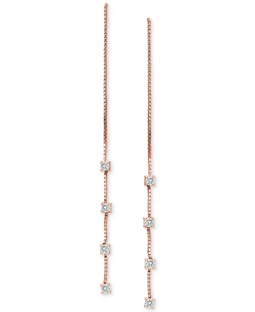 Giani Bernini Cubic Zirconia Threader Earrings, Created for Macy's
