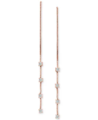 Giani Bernini Cubic Zirconia Threader Earrings, Created for Macy's