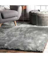 nuLoom Cloud BIBL15B Gray 4' x 6' Area Rug