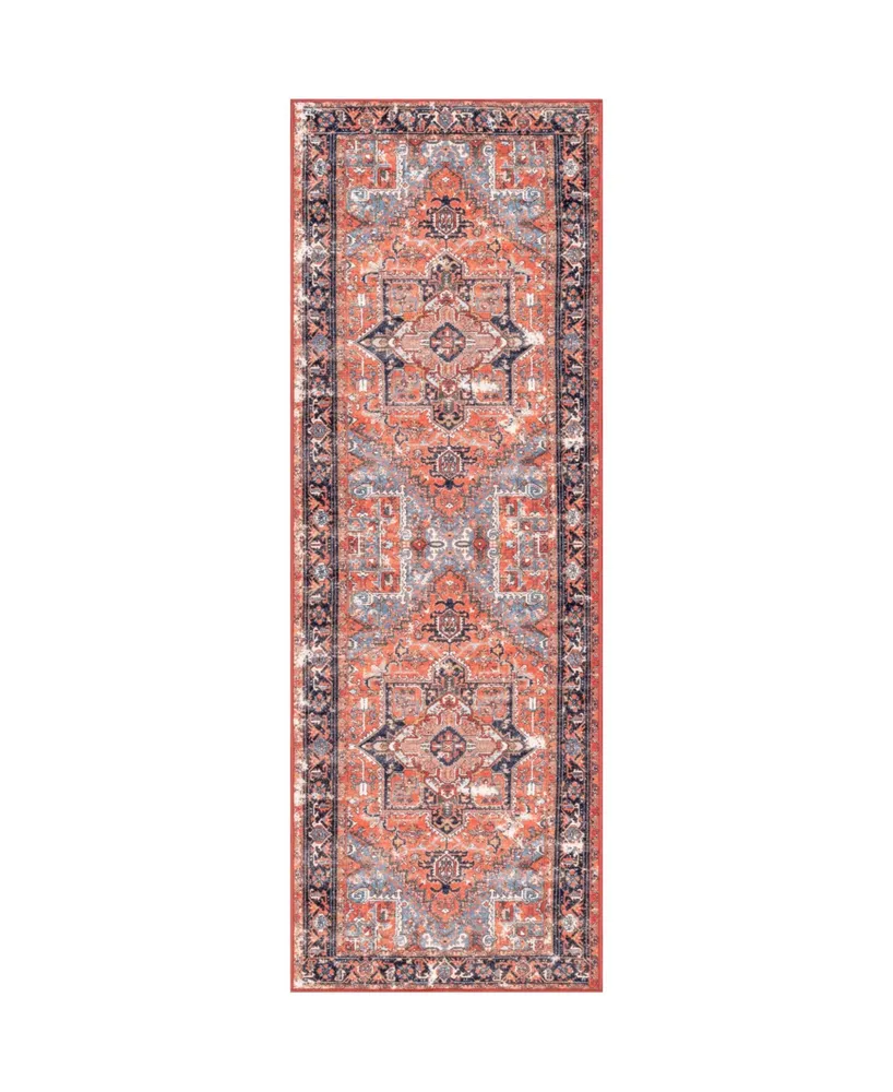 nuLoom Sherita DISA05A Rust 2'8" x 8' Runner Rug