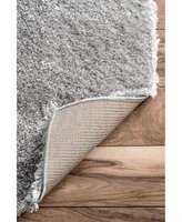 nuLoom Gynel OZAS01B Silver 7'10" x 10' Area Rug