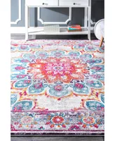 nuLoom Kiyoko RZBD59B Pink 2'8" x 8' Runner Rug