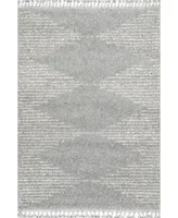 nuLoom Bria GCDI09B Gray 6'7" x 9' Area Rug