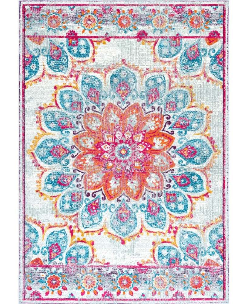 nuLoom Kiyoko RZBD59B Pink 2'8" x 8' Runner Rug