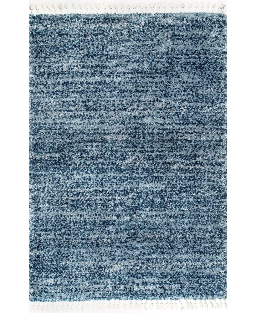 nuLoom Brooke KKEL04C Blue 7'10" x 11' Area Rug