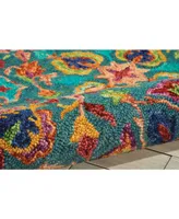 Nourison Home Vivid VIV08 Teal 5' x 7'6" Area Rug