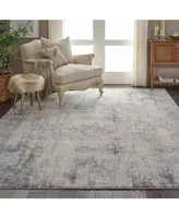 Nourison Home Rustic Textures RUS01 Gray and Beige 7'10" x 10'6" Area Rug