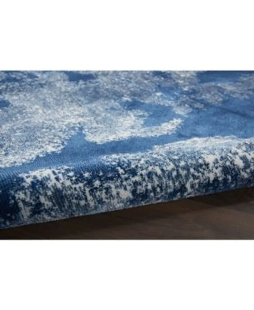 Nourison Home Etchings Etc03 Blue Rug