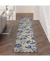 Nourison Home Aloha ALH17 2'3" x 12' Runner Rug