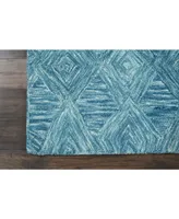 Nourison Home Interlock LNK01 Aquamarine 2'3" x 7'6" Runner Rug