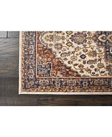 Closeout! Nourison Home Lagos LAG04 Cream 2'3" x 7'6" Runner Rug