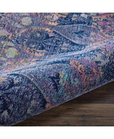 Nourison Home Ankara Global Anr08 Navy Multi Rug