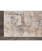 Nourison Home Rustic Textures RUS06 Beige and Gray 2'2" x 7'6" Runner Rug