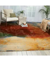 Closeout! Nourison Home Rhapsody RH016 Autumn 5'6" x 8' Area Rug