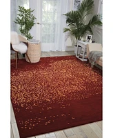 Nourison Home Opaline OPA08 Cinnabar 3'9" x 5'9" Area Rug