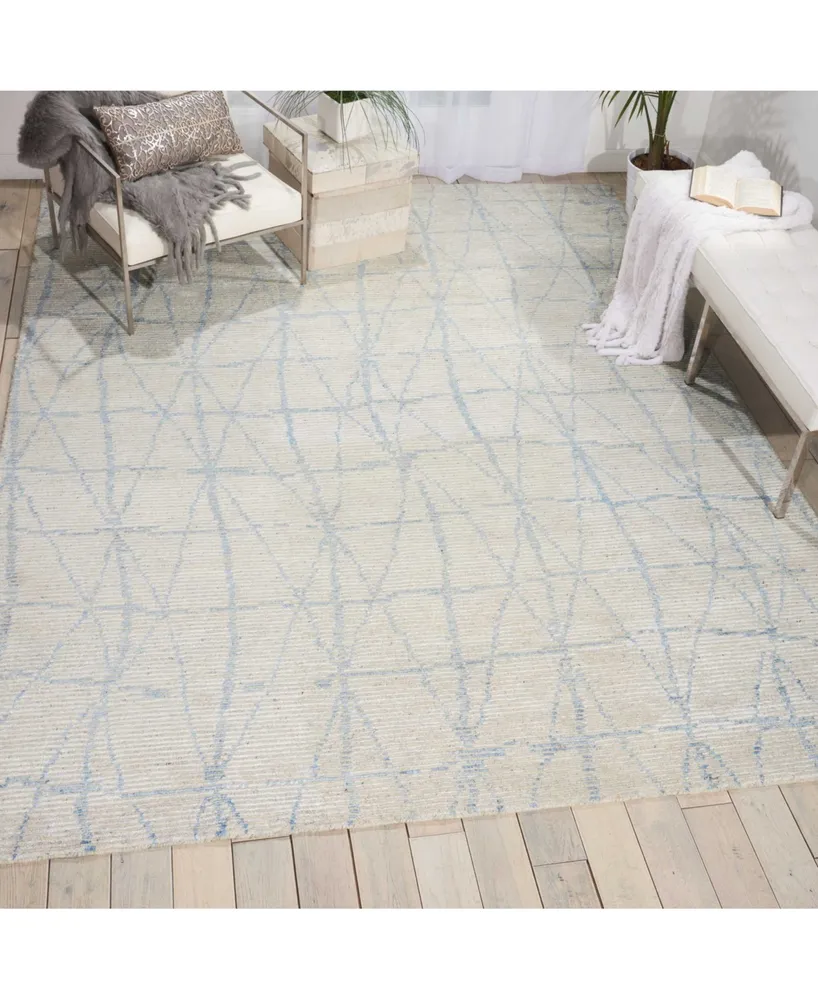 Nourison Home Ellora ELL02 Mist 7'9" x 9'9" Area Rug