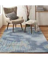 Nourison Home Symmetry Smm08 Blue Beige Rug