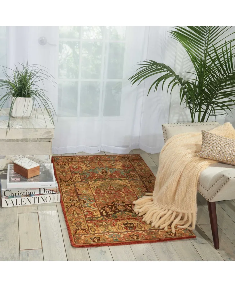 Nourison Home Living Treasures LI02 Multi 2'6" x 4'3" Area Rug