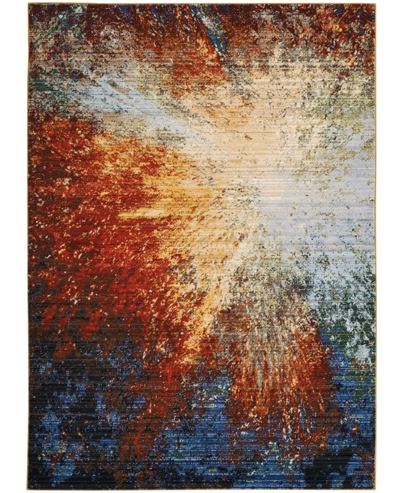 Nourison Home Chroma CRM02 Paprika 5'6" x 8' Area Rug