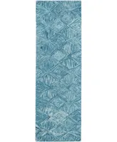 Nourison Home Interlock LNK01 Aquamarine 2'3" x 7'6" Runner Rug