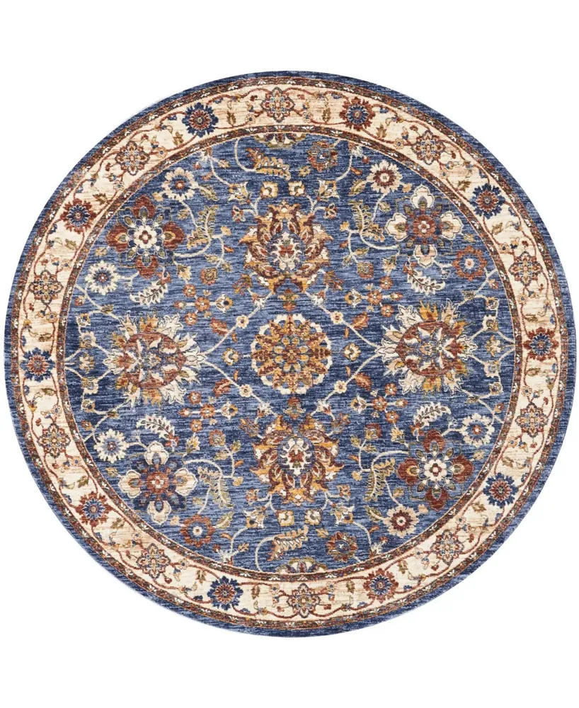 Nourison Home Lagos LAG04 Blue 5' Round Rug