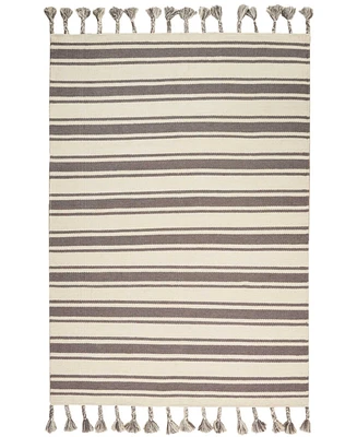 Nourison Home Rio Vista DST01 Ivory and Gray 5' x 7'6" Area Rug