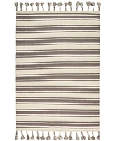 Nourison Home Rio Vista DST01 Ivory and Gray 5' x 7'6" Area Rug