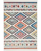 Nourison Home Navajo NAV06 White 5'3" x 7'6" Area Rug