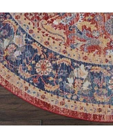 Nourison Home Ankara Global Anr02 Red Rug