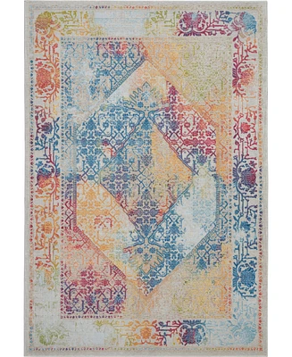 Nourison Home Ankara Global ANR04 Ivory 4' x 6' Area Rug