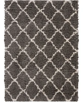 Nourison Home Luxe Shag LXS02 Charcoal 4' x 6' Area Rug