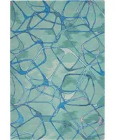 Nourison Home Symmetry Smm05 Aqua Rug